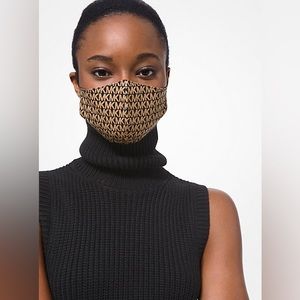 Michael Kors Brown logo face mask s/m